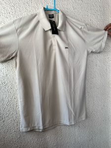 Zara Men's Beige Polo t Shirt newwdtag