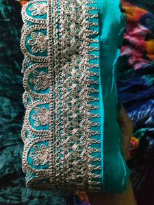Embroidered Teal Lace
