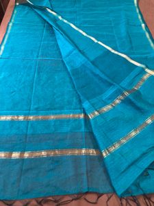 Chanderi Silk  Dupatta(Green Colour)