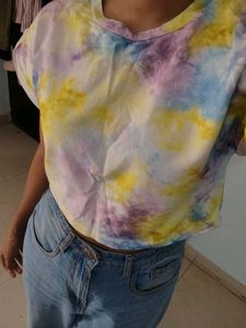 Tie-dye Cropped T-shirt
