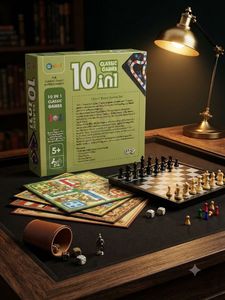 Ekta 10 in 1 Classic Board Games Set
