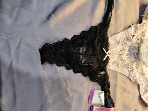 Lace Thong Panties - Set of 3