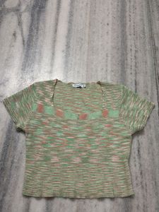 Cropped Knit Top