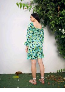 Retro Print Mini Dress