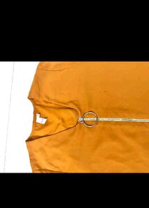 y2k Mustard Bell Sleeve Top