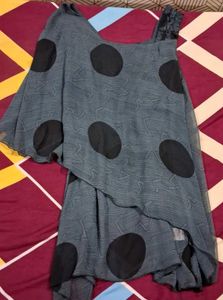Chic Polka Dot One-Shoulder Dress