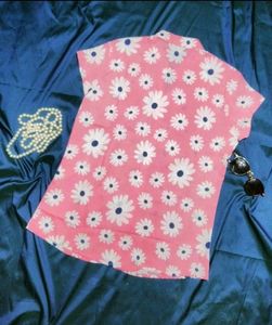Pink Shirt Printed