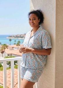 Cute Floral Pajama Set XXL