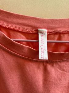 Peach Oversized Tee