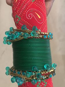 Brand New Fixed Price Green. Bangle Set