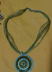 Unique Pendant Necklace with Multi-Strand Cord