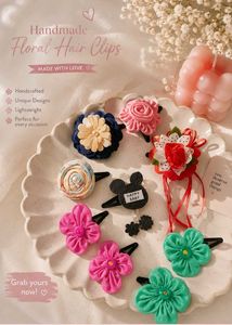 Handmade Floral Hair Clips