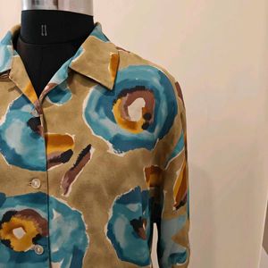 Floral Print Button-Up Shirt