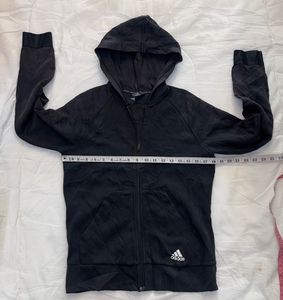 Adidas Black Full Zip Hoodie
