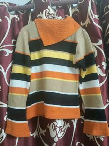 Knit Sweater Top Stylish &amp; Multicolored