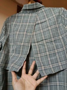 CHECKED SHIRT DRESS