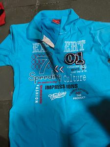 Blue Graphic T-Shirt 34 size