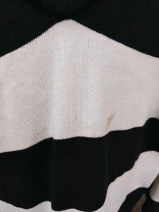 Black And White Sweater