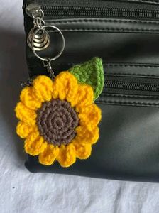 Crochet flower Keychain Set of 3