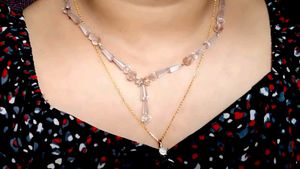 Dazzling Rose Gold Theme Necklace 💎