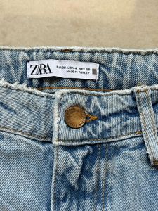 Zara Light Wash Wide Leg Jeans