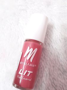 MyGlamm LIT Nail Enamel-Crushing (Pink)-7ml | Nai