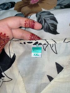 Cream Palazzos with Pomegranate Print