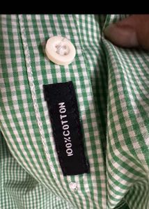 Men's Green Checked Shirt