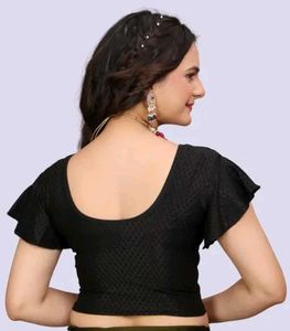 Pleated saree with Ruched Details