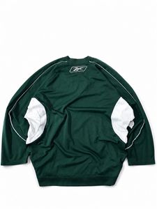 Reebok Green &amp; White Sports Jersey