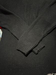 Zara Black Turtleneck Knit Sweater