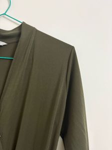 Olive Green Wrap Jumpsuit