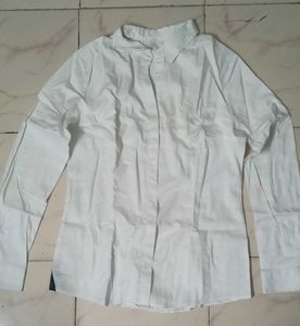 Classic White Button-Up Shirt