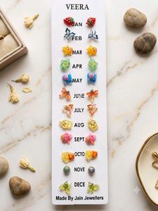 Cute Monthly Theme Earrings Set