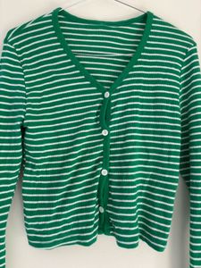 Striped Green Cardigan