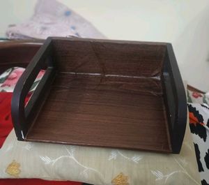 Wooden stand for stop box