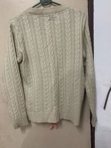 Cream Cable Knit Sweater