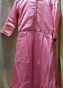 Pink Embroidered Kurta Set