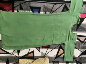 Green Embroidered Kurta