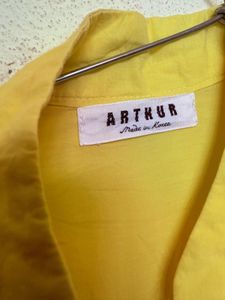 Vibrant Yellow Button-Up Blouse
