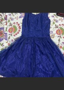 Net Royal Blue Dress