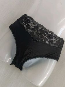 victoria's secret Black Lace Trim Briefs