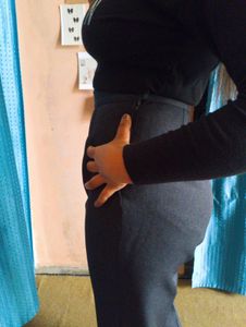 🤍🖤Elegant Grey High-Waisted Pants🖤🤍