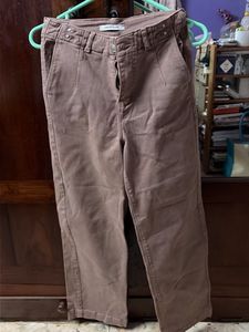 Brown Straight Leg Pants