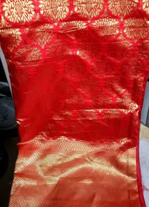Beautiful Silk Red Saree😍😍