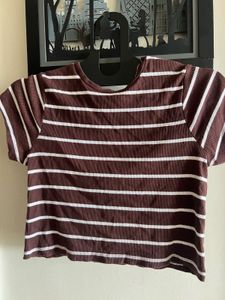 Striped Cropped T-Shirt