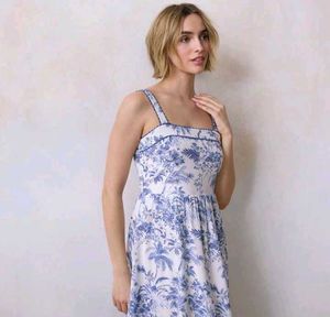 Blue Floral Sundress