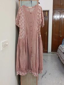 Bohemian Floral Print Kurta Dress