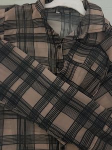 Korean style croped shirt