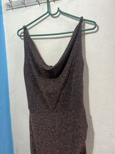 Sparkly Ruched Mini Dress